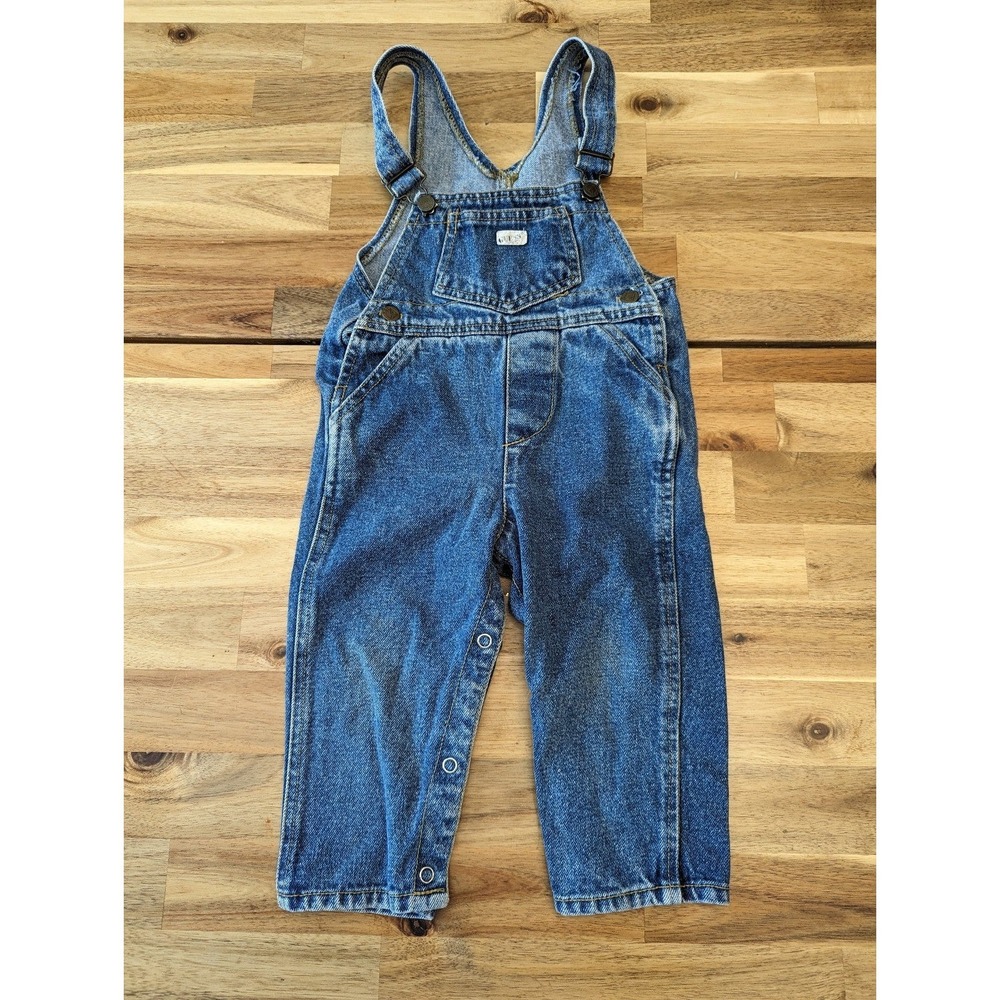 Boy or girl vintage Guess jean overalls 80's made in USA Size 24 mo 12-18 mo.